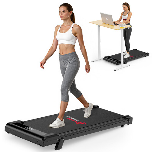 Compacte Loopband 1-6 km/u met 5% Helling Zwart Inklapbaar