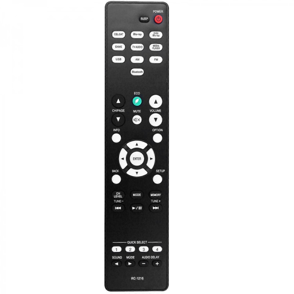 Rc-1216 Replace Remote Control Compatible With Denon Av Surround Receiver Avr-S530bt Avrs530bt Avr-S540bt Avrs540bt Avr-X550bt 6485316679463