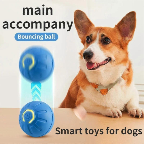2PCS Smart Dog Toy Ball Electronic Interactive Pet Toy Moving Ball USB Automatic Moving Bouncing fo 2