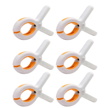 Beach Towel Clips -6 Pcs Large Plastic Laundry Clip Clothes Pins Pegs Towel Clamps for Sunbed Sun Lounge Cruise