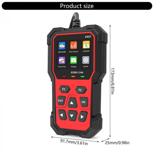 Professional Auto Diagnostic Scan Tool Quick Error Code Identification for Car Efficient Troubleshooting and Maintenance Multicolor 2