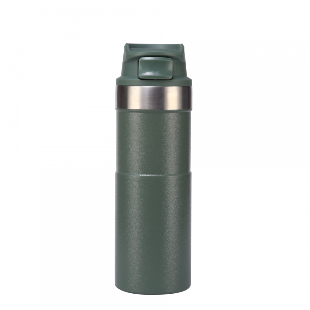 16oz Leak Proof Stainless Steel Travel Mug, BPA Vacuum Insulated Coffee Tumbler Green