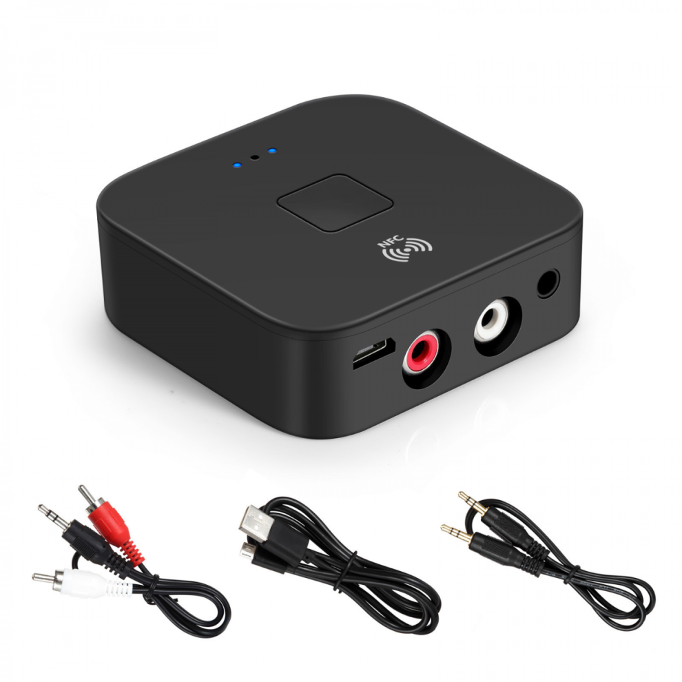 Bls-B11 Nfc Bluetooth Receiver 5.0 3.5Mm Jack Aux Stereo Wireless Adapter Music Support Ll For Car -Hk806 6485316680834