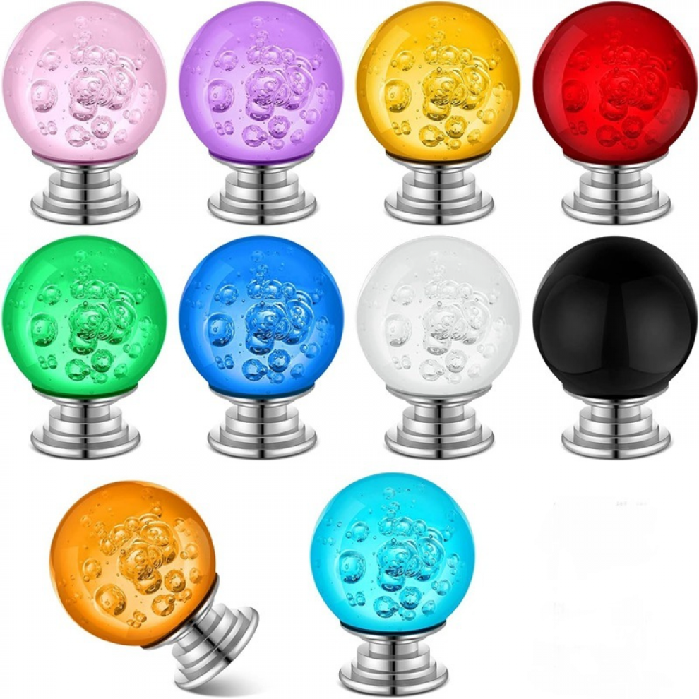 10 pcs Drawer Knobs Crystal Knobs Cabinet Knobs Decorative Knobs Single Hole Drawer Pulls