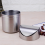 Stainless Steel Trash Can with Swing Lid, Small Waste Bin for Office, Kitchen, Bathroom, Compact Design 5