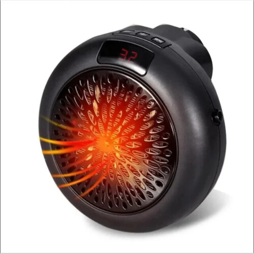 900W Mini Plug In Electric Heater with LED Timer 2