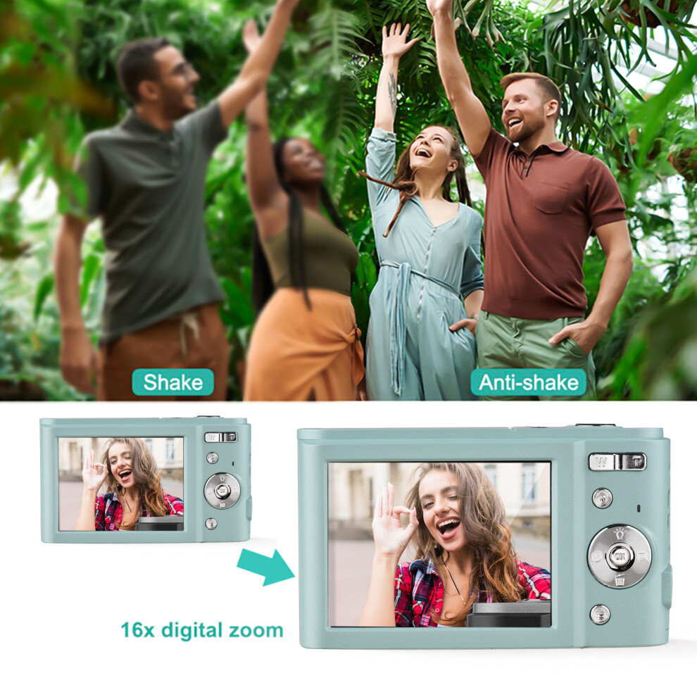 Andoer Portable 1080P Camera, 44Mp, Auto Focus, 2.5" Ips Screen, 16X Zoom, Anti-Shake, 32Gb Card, For Kids & Teens 3234116390053