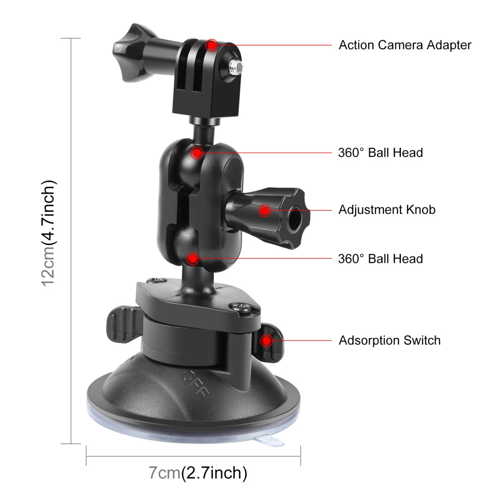 Telesin Multifunctional Magnetic Quick Release Adapter Base Camera Tripod Mount For Insta360 X4 Accessories 3223269277007