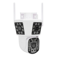 6MP 3 Lens Security Camera Outdoor Indoor Human Detection Auto Tracking Smart AI Alert IP55 Water Proof Wireless Security Camera GB Plug