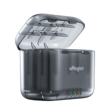 aMagisn AD13-A 2-sleufs acculader, draagbare acculader met TF-kaartsleuven, vervangende accu, compatibel met Insta360 X4-accu's