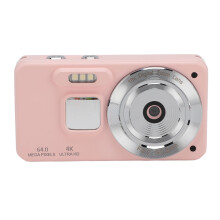 4K Digital Camera 64MP 18x Zoom Autofocus Anti Shake Selfie HD Video Vlogging Compact Travel Camera White for Teen Boy Girl Kids