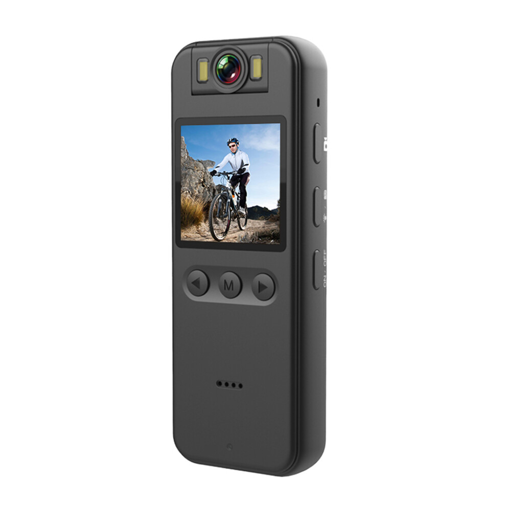 4K Wearable Camera With 180 Rotatable Lens Night Vision Magnetic Back Clip Audio Video Recording Camcorder For Law Enforcement 3501956579598