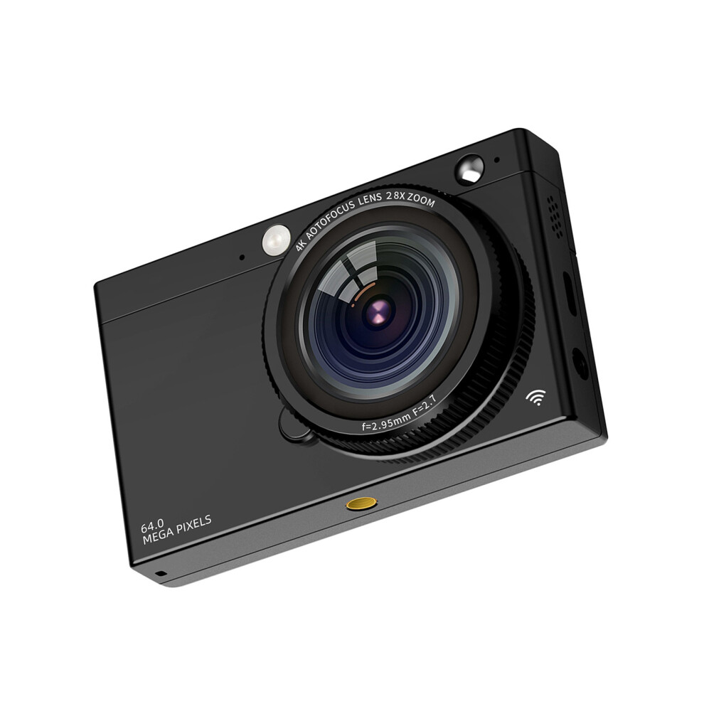 Portable 4K Ccd Digital Camera Wifi 64Mp 2.83 Inch Screen Manual/Auto Focus 28X Digital Zoom Built-In Flash 80 Filter Effects For Students Teenage 3523367716010