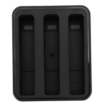 Batterijlader met 3 kanalen, LED-indicator en USB Type-C-kabel, inclusief 2x 2500mAh vervangende batterijen, compatibel met de X4-actiecamera.