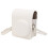 PU Retro Instant Camera Protective Case Rainproof Scratch Proof with Adjustable Removable Strap for Instax Mini 40 Silver 2