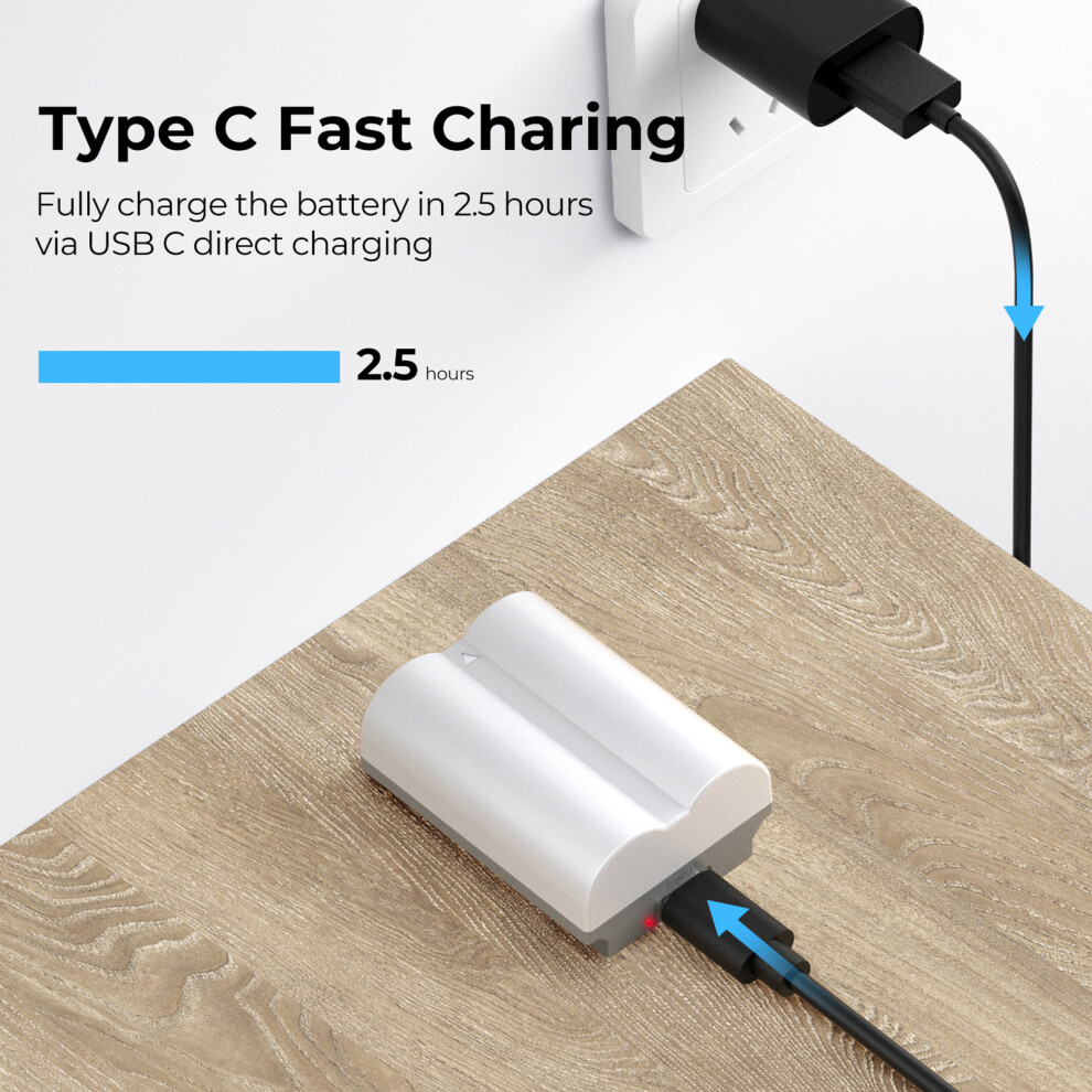 K&F Concept Np-W235 Camera Battery 7.2V 2400Mah 17.2Wh Type-C Charging Led Indicator For Fujifilm X-T4 X-T5 Gfx 50S Ii Gfx 100S X-H2 X-H2s, 2 Pack 3630174465977
