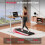 Compacte Loopband 1-6 km/u met 5% Helling Roze Inklapbaar 9