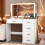 5 Drawers Makeup Dressing Table Vanity LED Mirror 2