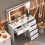 5 Drawers Makeup Dressing Table Vanity LED Mirror 5