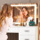 5 Drawers Makeup Dressing Table Vanity LED Mirror 6