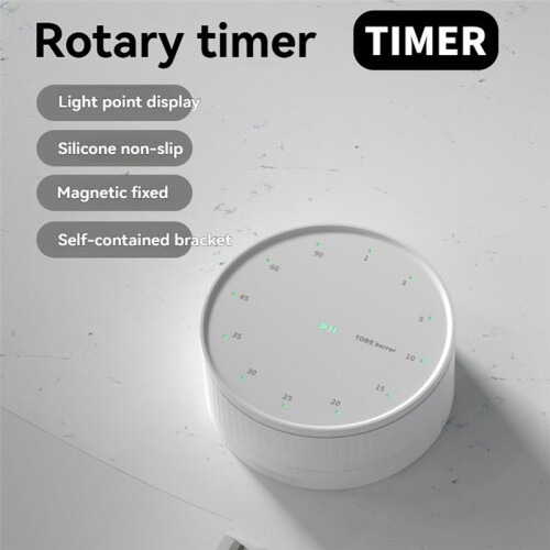 Multifunctional Kitchen Timer Countdown Clock Learning Cooking Baking Management Alarm Timer White