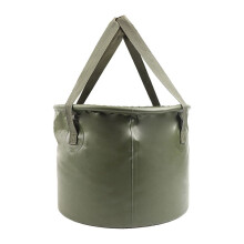 Outdoor Portable Folding Bucket Portable Fishing Water Storage Container Camping Travel Portable Picnic Bucket Green B