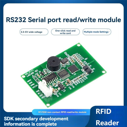 RFID Reader Writer Module 13.56Mhz IC Card Reader S50 Card Reader ISO14443A RS232 Support Window Linux System 1