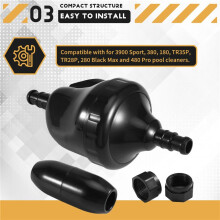 G62 Black Backup Valve Replacement Kit for 3900 Sport 380 180 TR35P TR28P 280 Pool Cleaner Upgrade Accessories