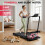 Loopband met Handgrepen 1-6 km/u 5% Helling Zwart 4