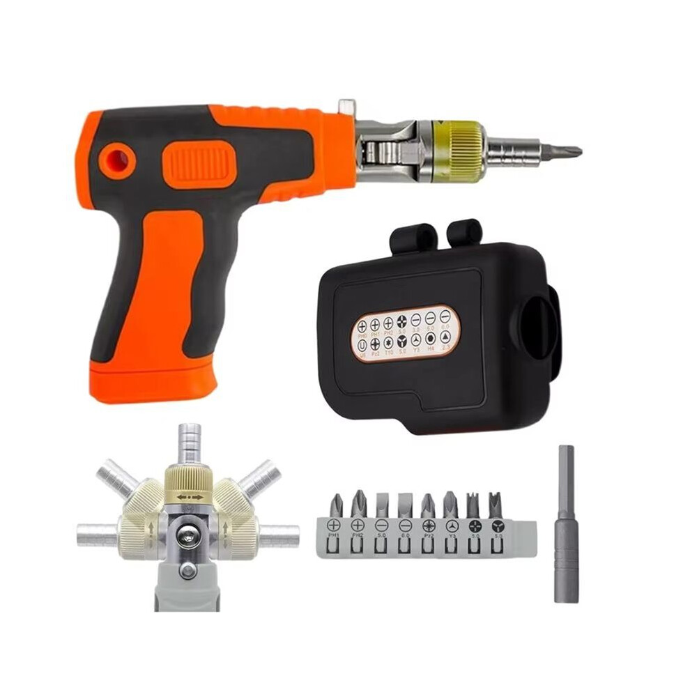 Ratchet Screw Driver 180 Degree Adjustable Angle Screwdriver Electronics Computer Tools Repair Kit Ergonomic Nut Drive 4714187320498