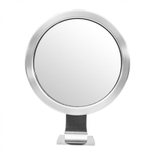 Fogless Shower Shaving Mirror Suction Cup Stainless Steel 15x2.5x19cm Bathroom Use 1Pcs