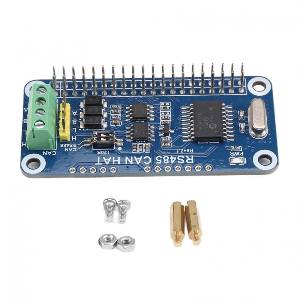 Waveshare Rs485 Can Hat For Raspberry Pi Allows Stable Long-Distance Communication Supports Raspberry Pi Series Boards 6083684803857
