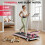 Loopband met Handgrepen 1-6 km/u met 5% Helling Roze 7