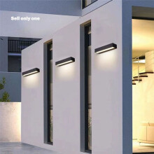 Outdoor Waterproof IP65 Wall Lamp 12W LED Wall Light Modern Indoor/Outdoor Aluminum Wall Lamp 220V