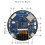 ESP32-S3 Placa de Desenvolvimento com Tela de Toque Capacitiva de 2,1 Polegadas Tela IPS 480x480 LX7 Dual-Core de 32 Bits WiFi e 5