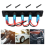 5 Gang 12V Car Rocker Switch Panel for Car Marine Boat Circuit Breakers Overload Protected LED Light Rocker Switch Panel Circuit 3