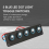 5 Gang 12V Car Rocker Switch Panel for Car Marine Boat Circuit Breakers Overload Protected LED Light Rocker Switch Panel Circuit 4