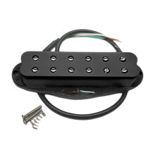 Gitarren-Tonabnehmer, Geräuscharm, Hohe Leistung, Doppelspule, Einzelner Gitarren-Tonabnehmer, Gitarrenteile, Schwarz