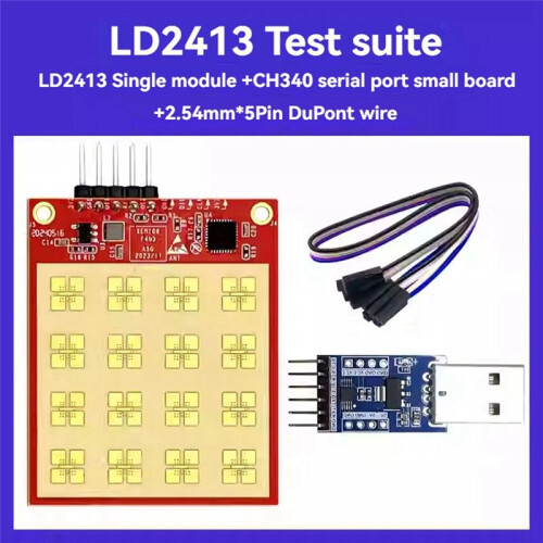 24G Water Level Detection Sensor LD2413  Module Liquid Detection Non-Contact Induction  0.15-10m, Test Kit 2