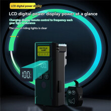 Bicycle Headlight with Horn Bike Handlebar Flashlight Remote Control Cycling Safety Lamp Bicycle Accessories