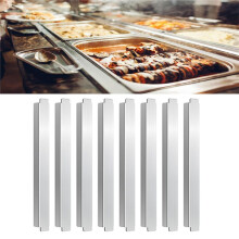 8 Pcs 12 Inch Stainless Steel Adapter Bar Table Adapter Bar Cooler Divider for Hotel Restaurant Kitchen Catering Home