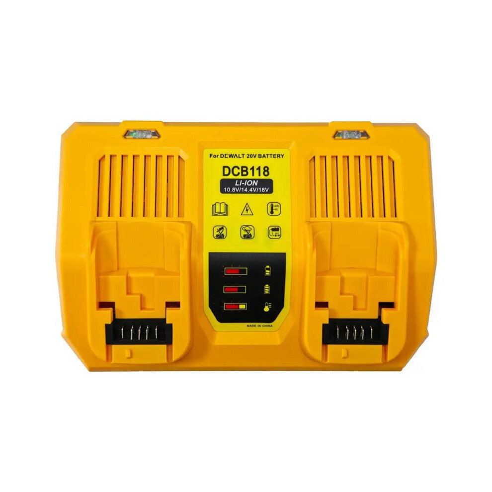 New Dcb118 Lithium Battery Charger For 10.8V/14V/18V/20V Fast 6A Charger Dcb118 Dual Charger Eu Plug 4713800715673