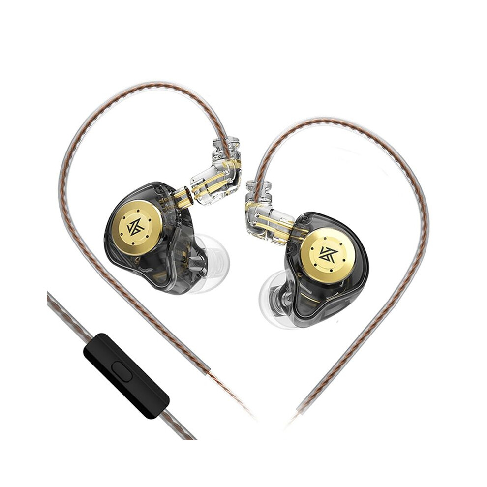 Kz Edx Pro Gaming Earbuds, Hifi Iem Earphones Earphones Dual Driver In Ear Monitor For Audiophile Dj Singers Black 4713086574254