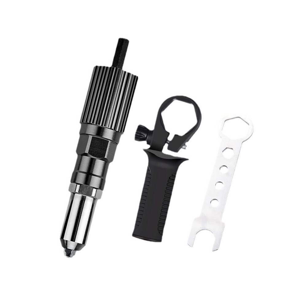 Electric Riveting Adapter, Rivet Tool Rivet Drill Attachment Power Drill Tool Kit Cordless Rivet Tool Blind Rivets 6031192207193