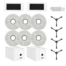 For DEEBOT T30 Pro Omni Robot Vacuum Cleaner Filters Cloths Side Brushes Dust Bags Cleaning Brush Accessory Set