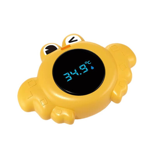 Baby Bath Temperature Meter Floating Digital Water Temperature Meter LED Display Tester for Infant Bathing Yellow