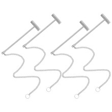 4 Stück Notfall-Feuerwehrknopf-Hammer, Sicherheitshammer zum Einschlagen Von Knöpfen und Glas