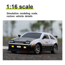 1:16 RC Drift Car, 25KM/H 2.4G 4WD High Speed RC Cars for Kids, with LED Lights, Extra Tires, Drift RC Cars for Adults