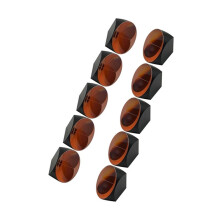 10 Pcs Copper Coated 1-Inch Corner Prism 25.4mm Trihedral Retroreflector 5 Arc Secs Return