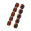 10 Pcs Copper Coated 1-Inch Corner  Prism 25.4mm Trihedral Retroreflector 5 Arc Secs Return 1